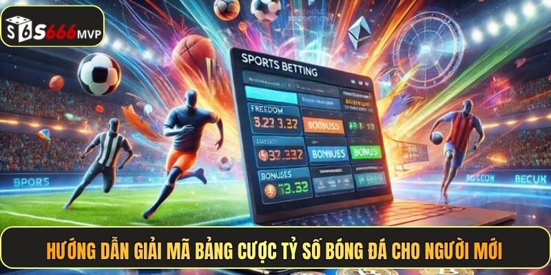 Hướng dẫn giải mã bảng cược tỷ số bóng đá cho người mới